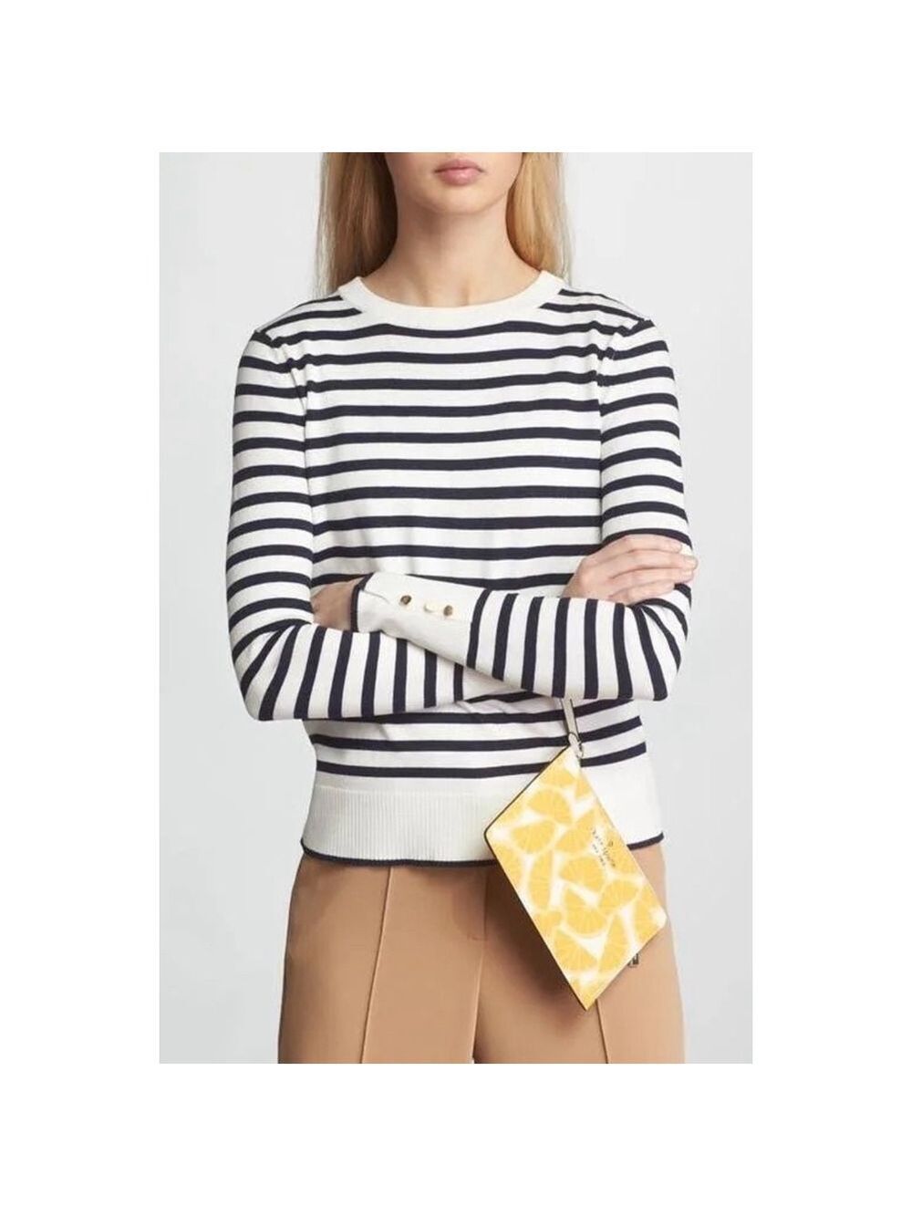 Kate Spade New York Staci Orange Toss Medium L-Zip Wristlet